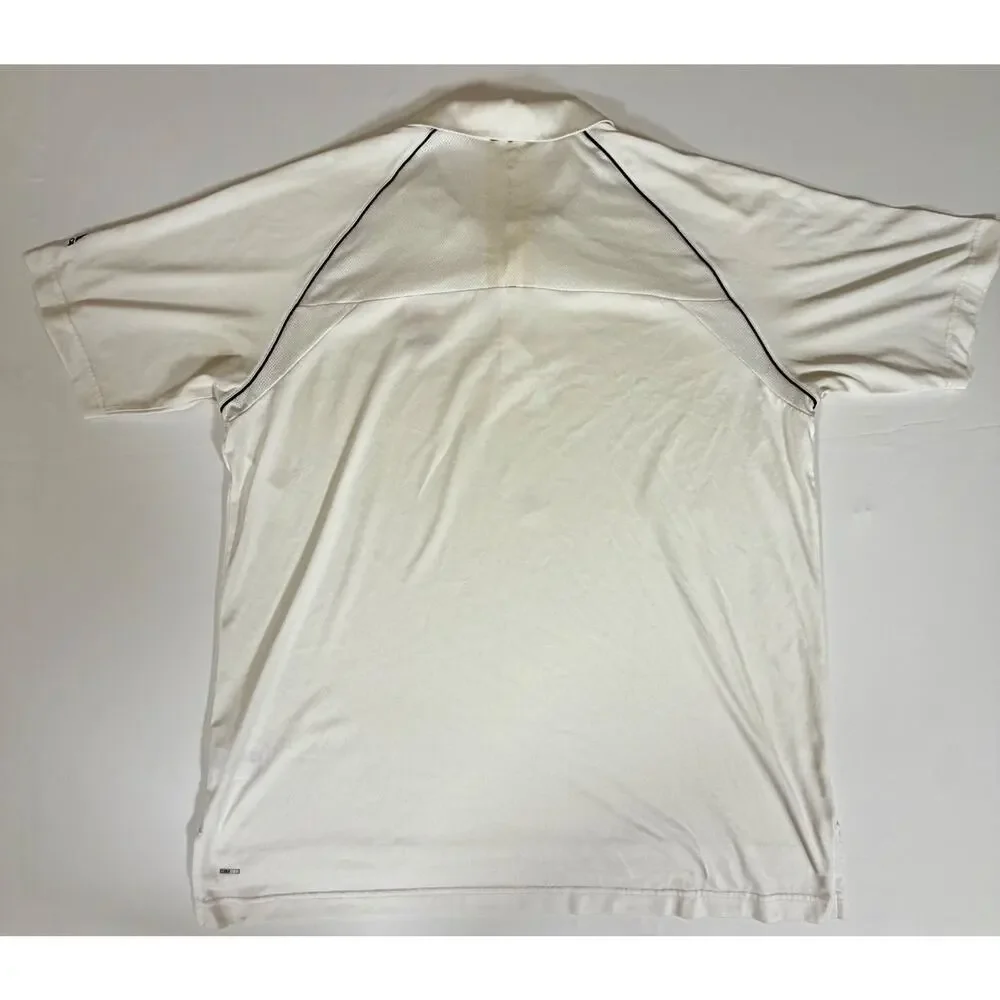 Kiawah Island Ocean Adidas Climacool Performance Golf Polo Shirt Men’s XL White